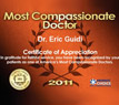 Dr. Eric Guidi Has Been Recongnized By His Patients as one of America's Most Compassionate Doctors