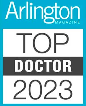 Arlington Magazine top doctor of 2024 award logo